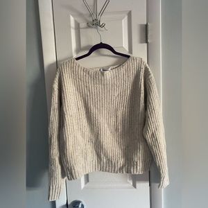 NWT Old Navy crew beige multicolored speckle sweater